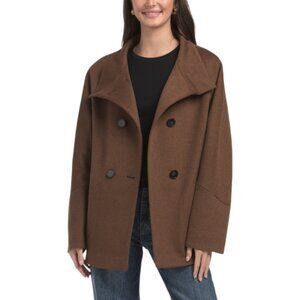 TARDIA Loro Piana Made In Italy Virgin Wool Double Breasted Peacoat